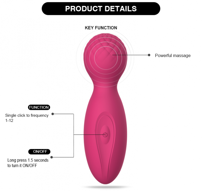 10 Function Satin Silicone G Vibe Body wand mini love edition body massager