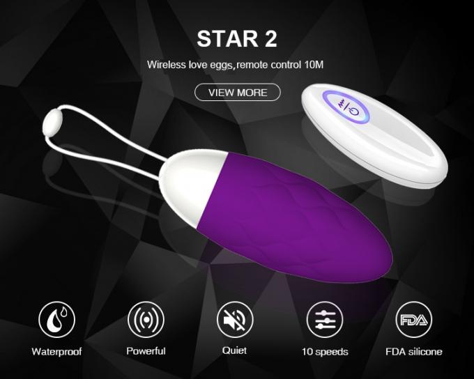 Gadis Pemula Mini Egg Vibrator Vaginal Egg Nipple Stimulasi Untuk Pria 0