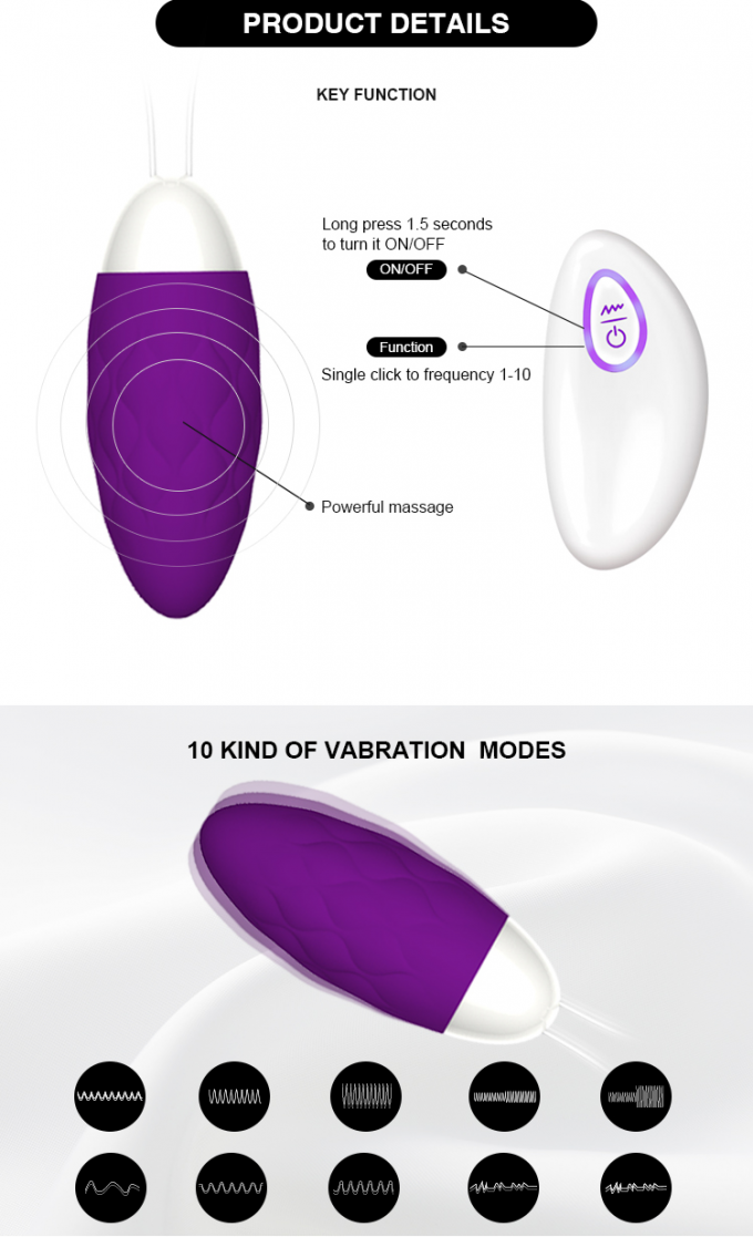 Gadis Pemula Mini Egg Vibrator Vaginal Egg Nipple Stimulasi Untuk Pria 1